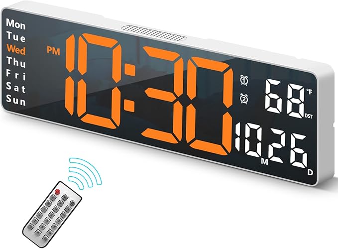 Digital Clock, Digital Wall Clock by Abovsare