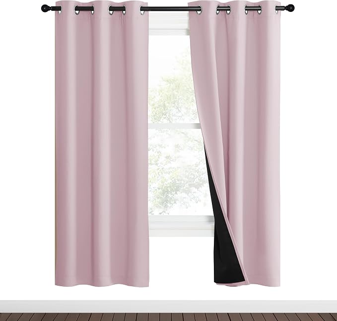 NICETOWN 100% Blackout Window Curtain Panels, Heat and Cold Blocking Drapes - Image 2