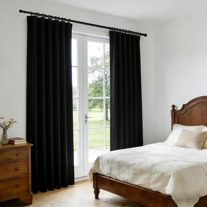 Room Divider Blackout Curtain Track Curtains Wall Dividers Panels Screen - Image 5