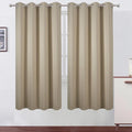LEMOMO Blackout Curtains 66 x 72 Inch Long Beige Curtains Set of 2 Panels Room by Lemomo