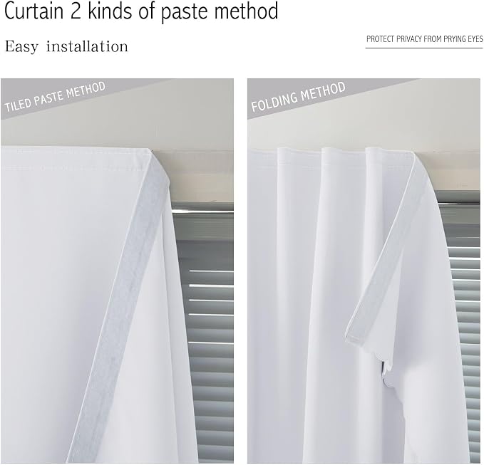 self Adhesive Curtains Portable Blackout Curtain Simple and Easy to Install - Image 6