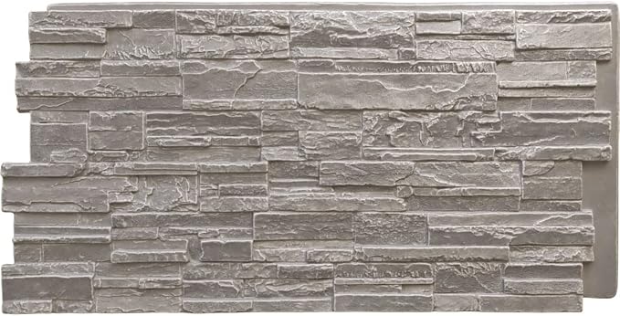 EverStone Cascade Faux Stone Panel, 48 5/8"W x 24 3/4"H x 1 1/4"D by EkenaMillwork