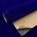 VEELIKE Royal Blue Velvet Fabric Wallpaper Peel and Stick Blue Felt Liner by VEELIKE