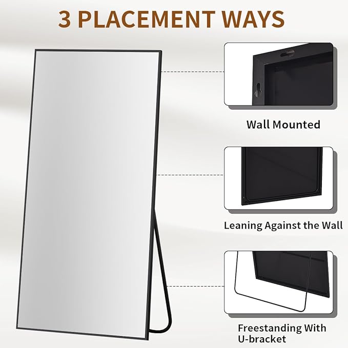 VooBang Large Full Length Mirror 78" x 35" - Image 6