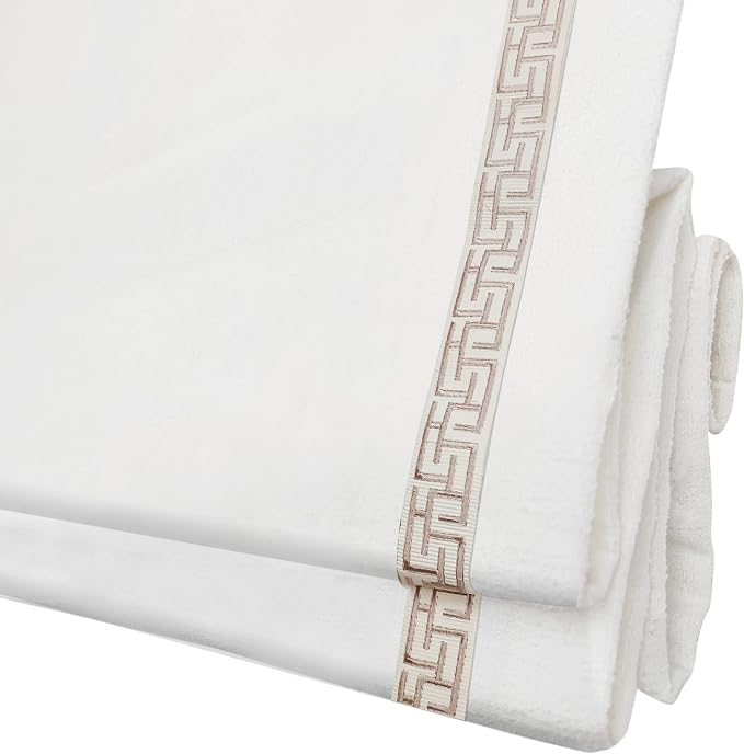 Cordless Roman Shades for Windows, Fabric Insulated Thermal Roman Blinds for by DEJAVU
