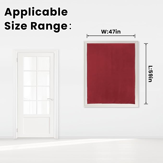 Self Adhesive Curtains, Stick Curtain Blackout Shades Window Cover Curtains - Image 7