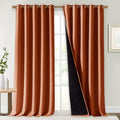 NICETOWN Burnt Orange 100% Blackout Curtains by NICETOWN