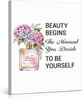 Inspirational Pink Flower Wall Art Decor by VAHATAN