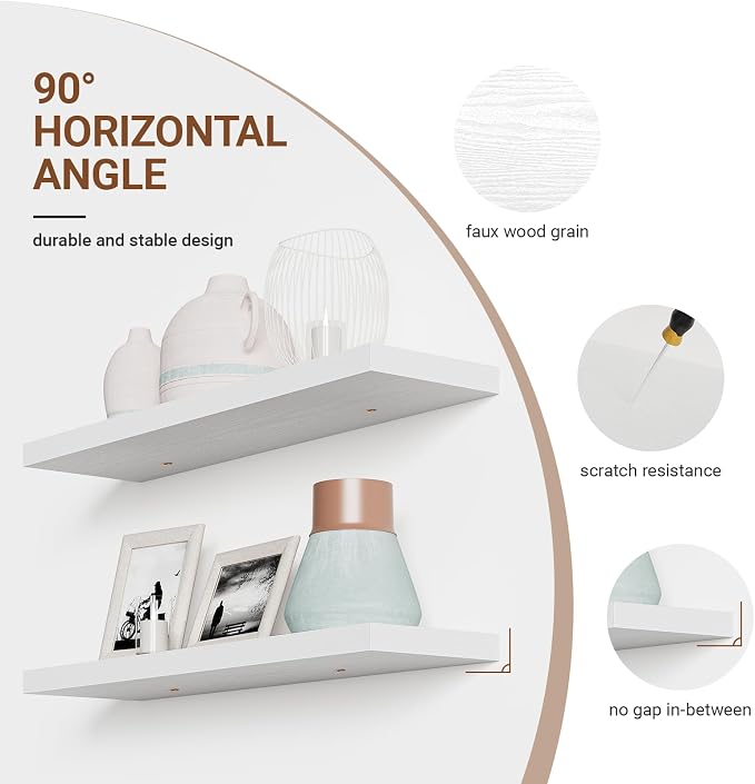 Heimlove 32 Inch Floating Shelves - Image 5