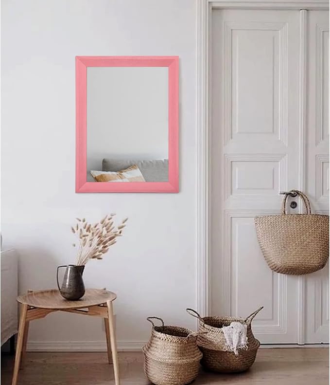 AAZZKANG Rectangle Mirror with Wood Frame Modern Farmhouse Wall Mirrors Decor - Image 5