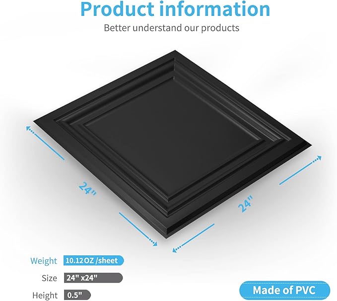 Art3d PVC Ceiling Tiles - Image 4