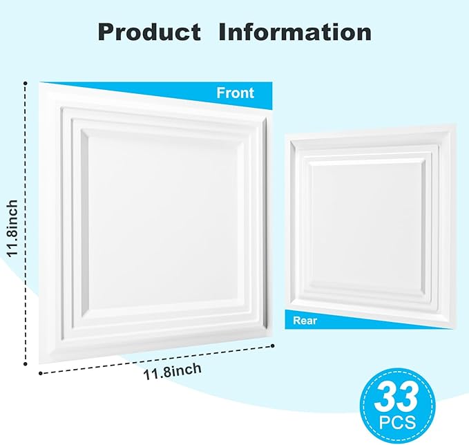 Art3d 33-Pack 3D Textured Accent Wall Panel - Image 7