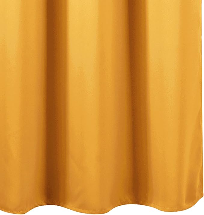 LEMOMO Blackout Curtains 52 x 90 Inch Long Yellow Curtains Set of 2 Panels Room - Image 8
