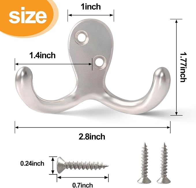 CBWLWJ 20 Pack Coat Hooks Wall Hooks - Image 6