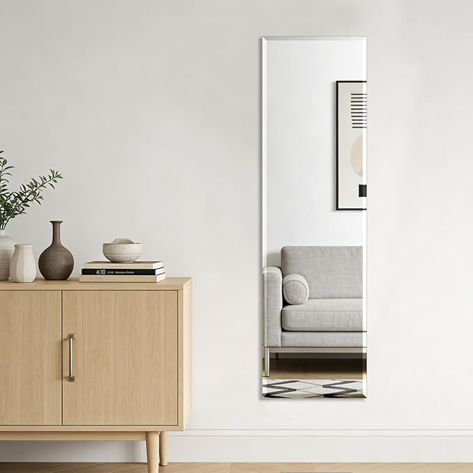 Ruomeng Frameless Full Length Mirror by Ruomeng