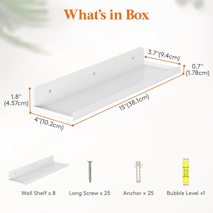 Lifewit Floating Shelves for Bathroom, Acrylic Wall Organizer for Perfume - Image 3