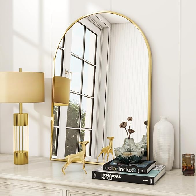 VooBang Arched Wall Mirror, 26 x 41 inch Arch Bathroom Mirror, Wall Mounted - Image 7