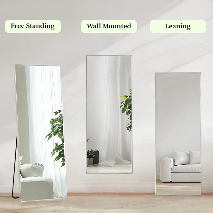 Sunniry Full Length Mirror 56x16 inch, Stand Up Mirror - Image 6
