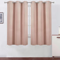 LEMOMO Blackout Curtains 42 x 63 inch/Blush Curtains Set of 2 Panels/Thermal by Lemomo