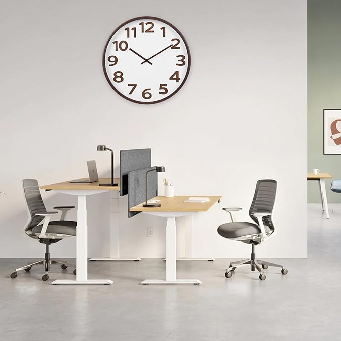 Modern Wood Farmhouse Wall Clock 16 Inch Large Vintage Wall Clocks Battery - Image 4