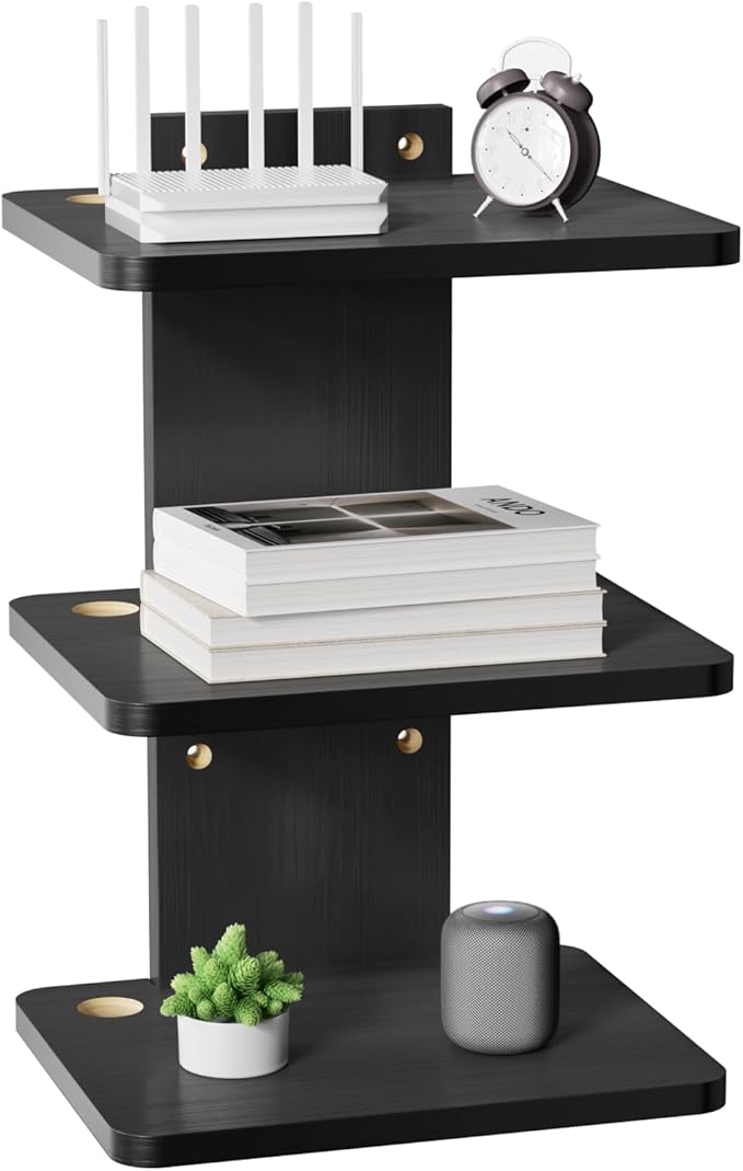 WALI Floating TV Shelf, 3 Tier Projector Shelf by WALI