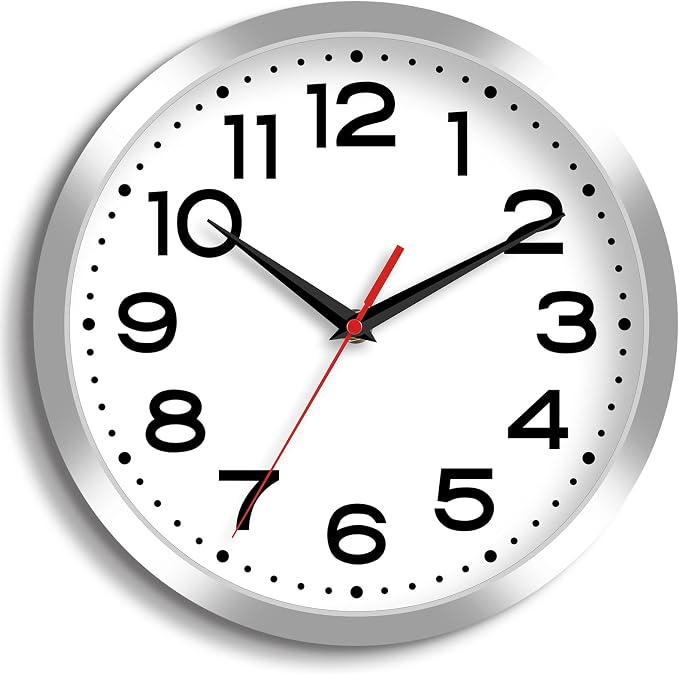Roymnie Wall Clock Silent Non-Ticking Modern Clock Battery Operated 12 Inch by Unknown