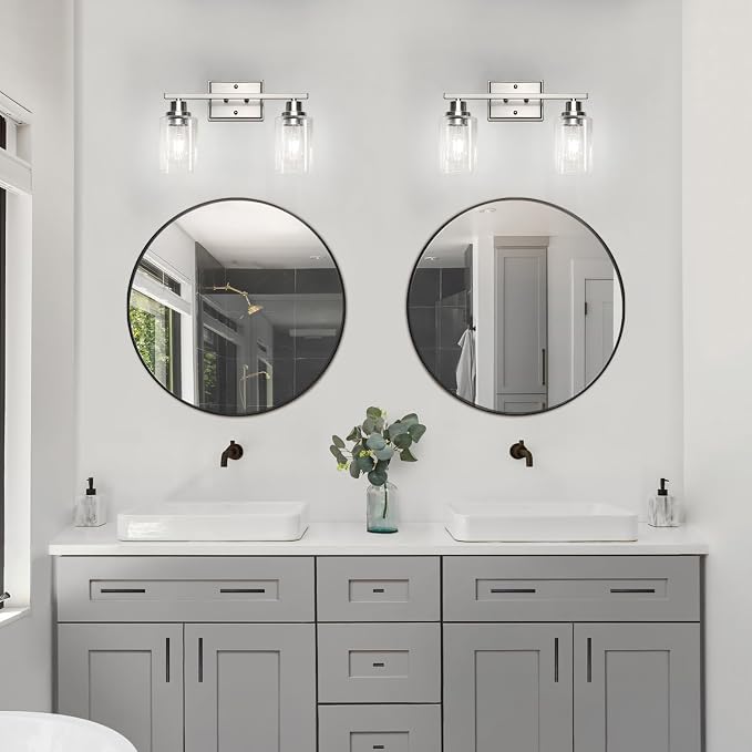 Unicozin 2 Light Bathroom Light Fixtures, Modern Vanity Lights Over Mirror - Image 8