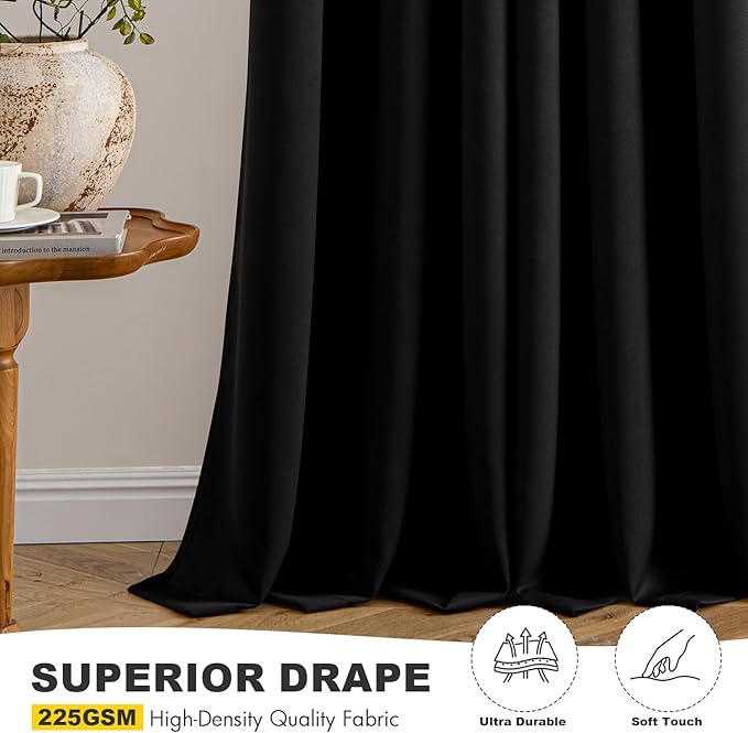 MIULEE Blackout Curtains for Bedroom Living Room 2 Panels, Thermal Insulated - Image 5