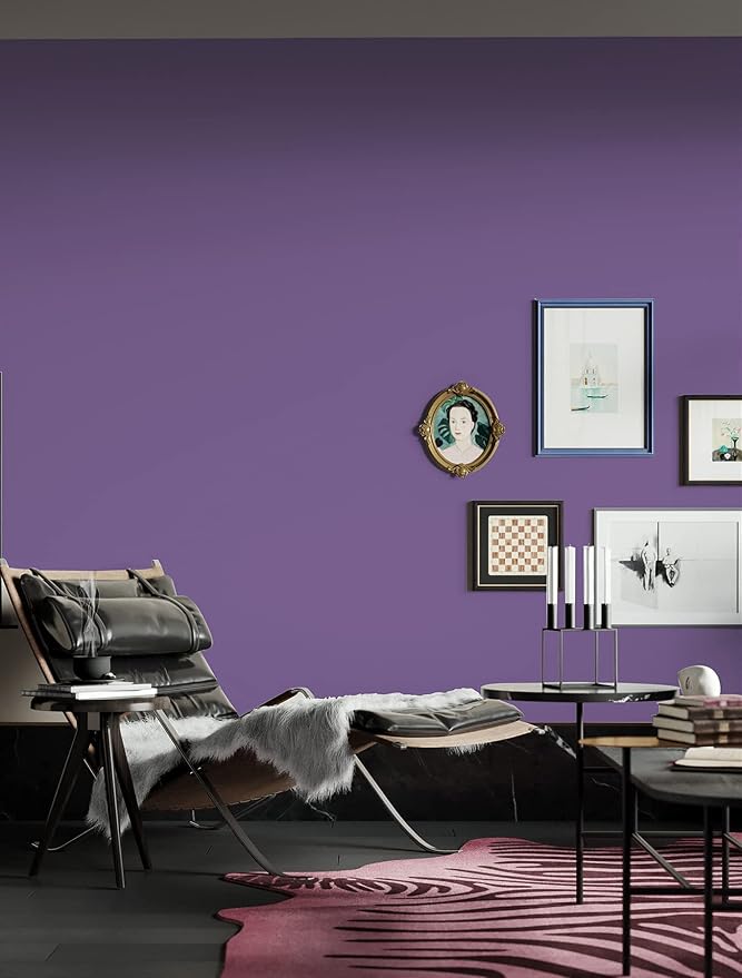 Dimoon 236''x17.7'' Purple Peel and Stick Wallpaper Contact Paper Modern Self - Image 7