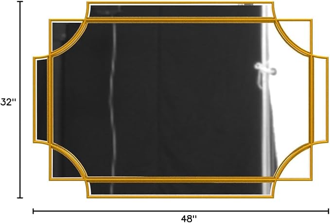 Kelly Miller 32"x48" Large Gold Mirror - Image 10