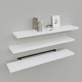 Upassion Floating Shelves for Wall Set of 3, Frame Display White Floating Shelf by Upassion