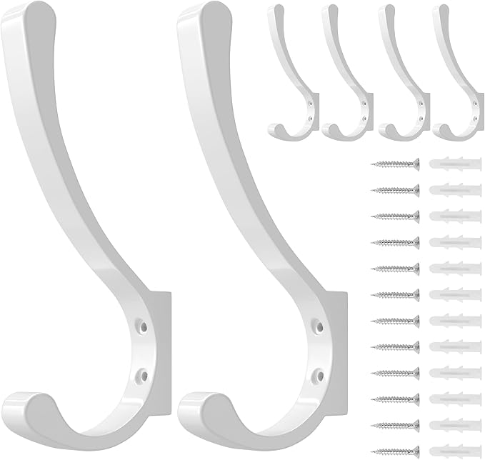 saffruff Wall Mount Coat Hooks, Heavy Duty Metal Hooks - Image 2