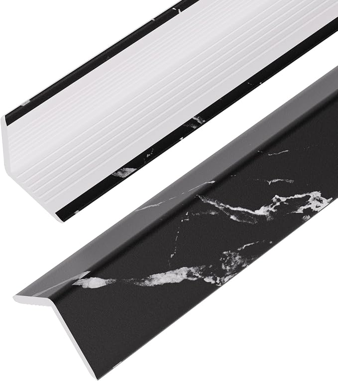 OUZUGIE 8-Pack 57 Inches, WPC Slat Wall Panel Trim, Corner Guard by OUZUGIE