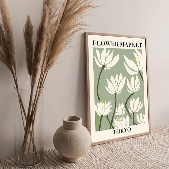 Abstract Matisse Wall Art Decor, Unframed Flower Market Print Posters Set of 3 - Image 8