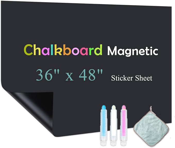 Chalk Board Contact Paper with Adhesive, Wallpaper Sheets by Qiytecno