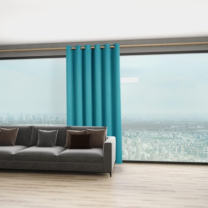 BONZER Room Divider Curtain Total Privacy Wall Noise Reducing Wide Blackout - Image 4
