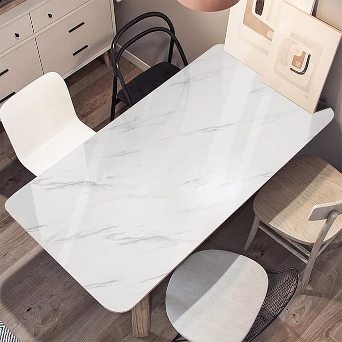 Glossy Marble Paper Granite Gray/White Wallpaper Peel and Stick Wallpaper Self - Image 2
