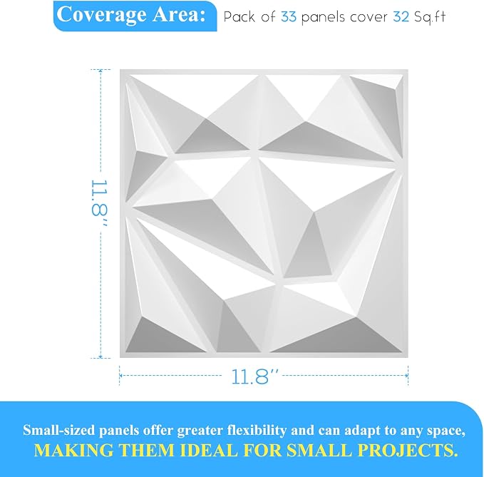 LEVOWAY 33 Pack Decorative 3D Wall Panels - Image 5