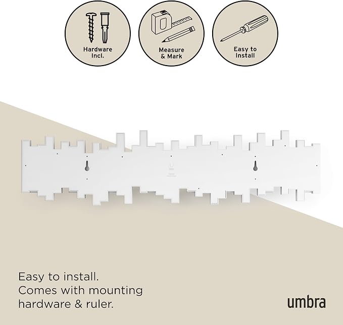 Umbra Sticks Wall-Mounted Coat Rack Rail Hook - Image 6