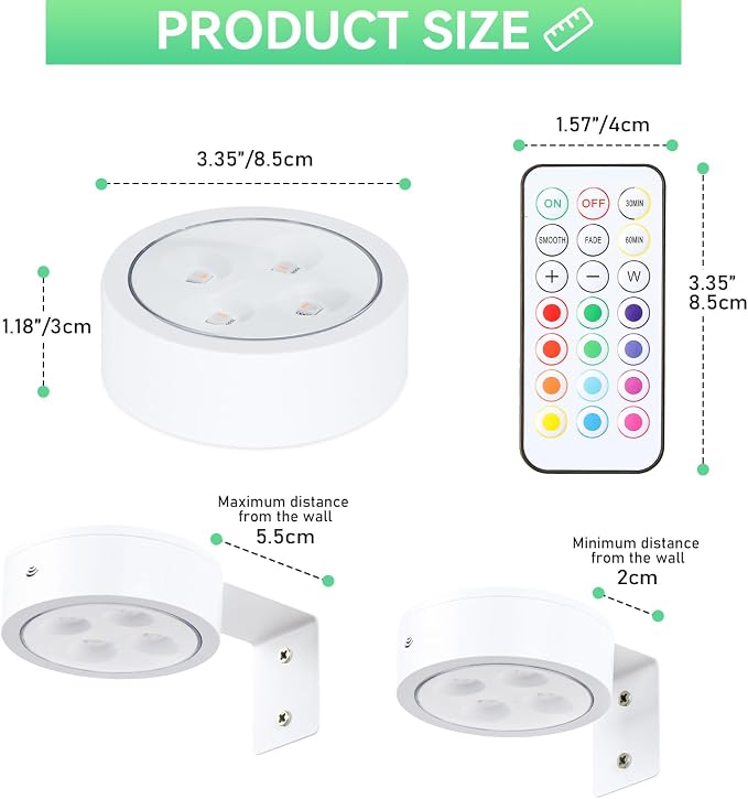 4-Pack Picture Light Battery Operated - Image 5