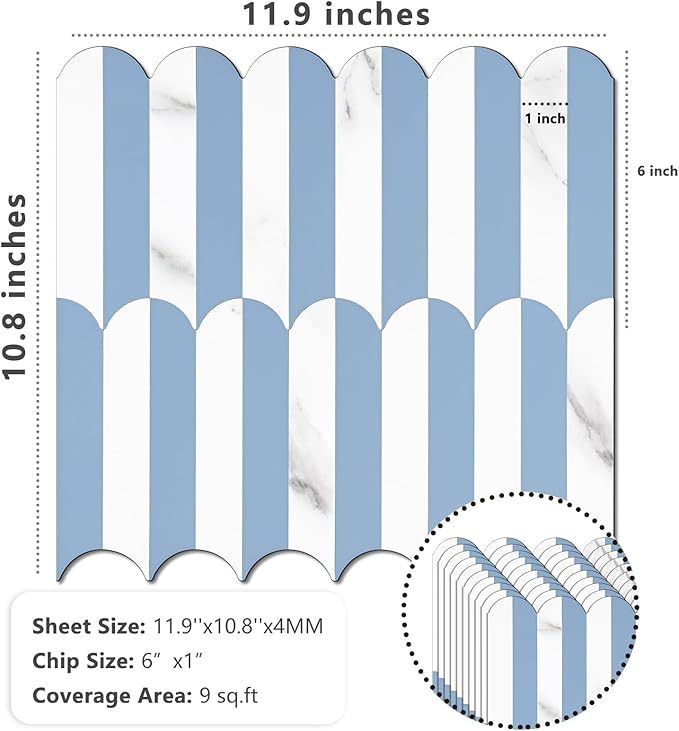 Vamos Tile Peel and Stick Backsplash Seamless Tile, 10-Sheets Stick on - Image 3