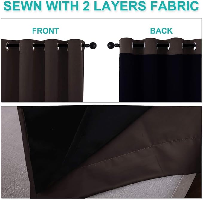 NICETOWN 100% Blackout Curtains - Image 6