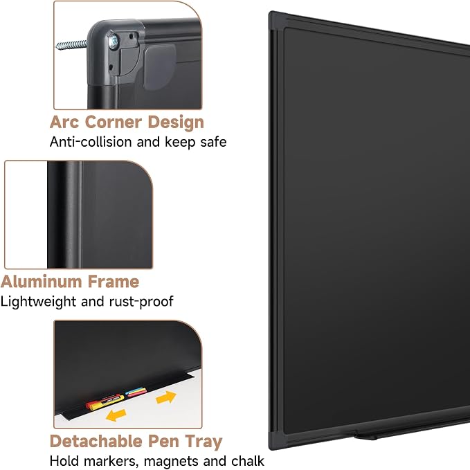 SELEAD Magnetic Chalkboard 60 x 48 Inches - Image 7