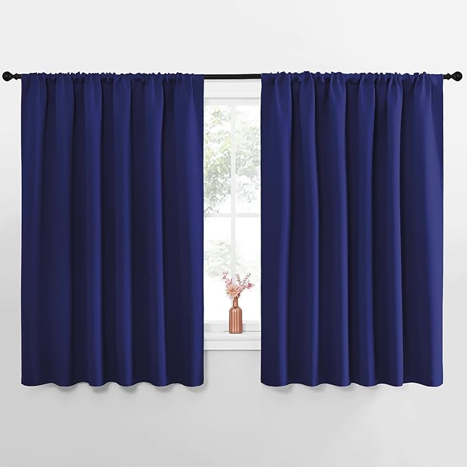 NICETOWN Blackout Curtains for Bedroom, 1 Pair, 62 by 63-inch, Window Treatment by NICETOWN
