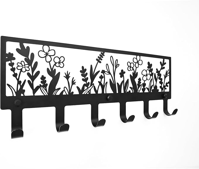Floral Wall Mounted Coat Rack by MUYUSEN