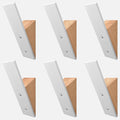 Homeforia Beech Wood Coat Hooks, High End Beech Wood & White Metal Wall Mounted by Homeforia