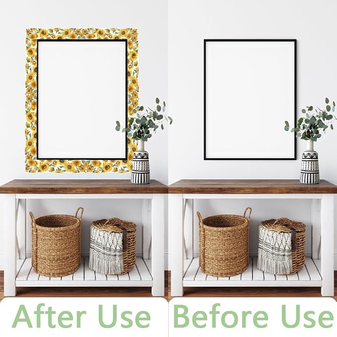 Sunflower Wall Border Wallpaper Border Decal Peel and Stick 19.7 x 4 Inch - Image 5