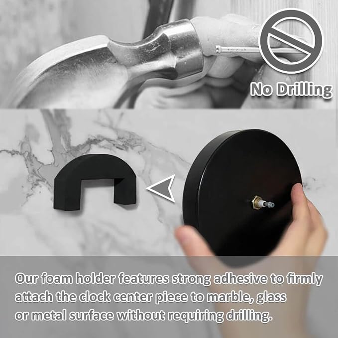 Mintime Modern Frameless DIY Wall Clock Large 3D Wall Watch Mirror Numbers - Image 4