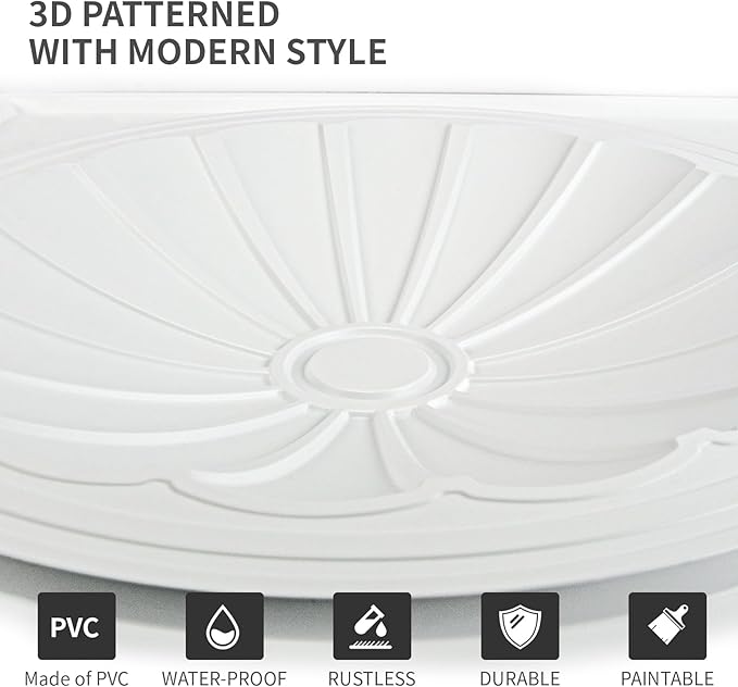 Art3dwallpanels Ceiling Tiles 12 Pack Drop Ceiling Tiles, 24 x 24 Inch High - Image 4