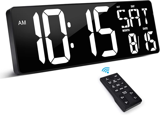XREXS Large Digital Wall Clock by XREXS